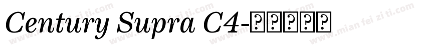 Century Supra C4字体转换